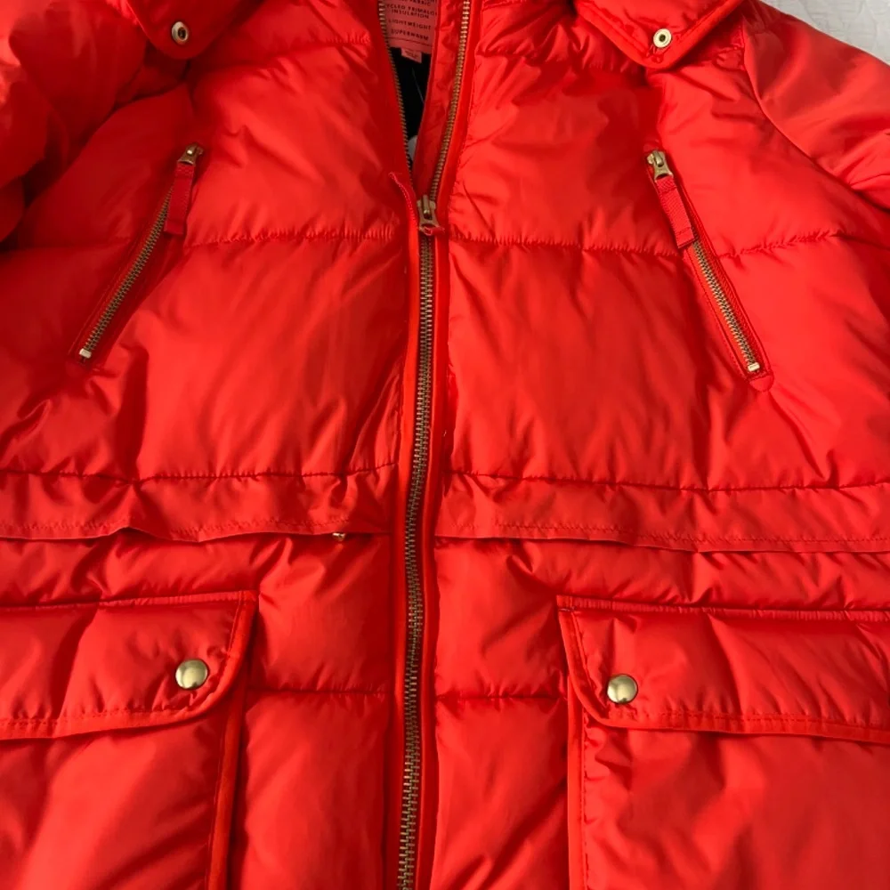 J. Crew Red Puffer Jacket NWT - Picture 7 of 7